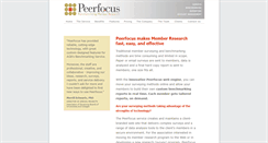 Desktop Screenshot of peerfocus.com