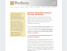 Tablet Screenshot of peerfocus.com